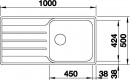 BLANCO 523034 Mosogató LEMIS XL 6S-IF nemesacél szálcsiszolt excenter nélkül