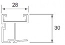 Sevroll 85202 Elegant fogantyú profil 2,7m ezüst (22/1)