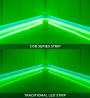 StrongLumio LED szalag, 24V, 15W/m, RGB COB (840 LED/m) - 10mm - színes