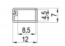 StrongLumio kábelcsatorna 12x7mm öntapadó fa imitáció 1m