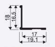 SEVROLL 00079 szögletvas K2 Decor 2,35m ezüst