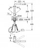 GROHE 30274A00 Minta L-alakú keverő kettős zuhanyzóval Hard graphite