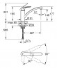 GROHE 30260003 Eurosmart csaptelep alacsony kifolyócső króm