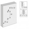 HETTICH 9075083 Sensys talp 8099 D=5 mm euro csavar