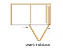 HAWA 27643 Folding Concepta 25 1851-2600mm fekete jobbos