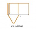HAWA 27642 Folding Concepta 25 1851-2600mm fekete balos