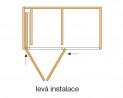 HAWA 27638 Folding Concepta 25 1851-2600mm ezüst balos