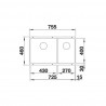 BLANCO 527167 Mosogató Subline 430/270-U fehér soft InFino kézikö. Silgr.PuraDur