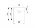 StrongSinks S3 Mosogató Eden 440 x 490 mm rozsdamentes acél