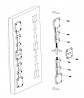 StrongLine Ajtó merevítő max. 2250mm fekete