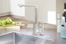 GROHE 31255DC0 Csaptelep konyhába Eurocube supersteel