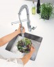 GROHE Csaptelep konyhába Eurocube rugós zuhany supersteel 31395DC0