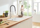 GROHE Csaptelep konyhába Concetto zuhany szilikon supersteel 31491DC0