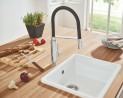 GROHE Csaptelep konyhába Concetto zuhany szilikon króm 31491000