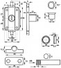 K-SISO 7080 nyitható zár + 2x rúd 1000 mm