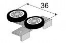 SEVROLL 10217 felső görgő Blue (18 mm-es rétegeltlemez) keret nélküli J+B