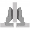 HETTICH 9313230 Novisys 105° TB45 ikerráütődő, csavarozás, SiSy nélkül