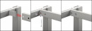 STRONG lábazat EC5508 50x50/800 ezüst