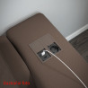 VersaHit Dual 1x 230V, USB A+C 5V broušený hliník, Francouzká