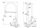FRANKE Csaptelep FG 0598.901 ICON fekete matt, zuhanyfej / folyó csap