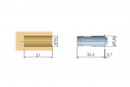 IF besüllyeszthető mágnes K-Lock 10x27mm fehér