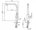 StrongSinks S3 Csaptelep Ipoly L-alakú, fekete matt