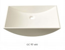 GETACORE umyvadlo GC-W-600 GC2008 Davos White s přepadem