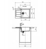 FRANKE Szett T90Č S2D 611-78 XL fekete + FP 9000.071 onyx