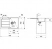 FRANKE Szett T84Č S2D 611-78 fekete + FP 9000.071 onyx
