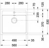 FRANKE Szett T25Č SID 610 fekete + FP 9000.071 onix