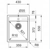 FRANKE Szett T52Č SID 610-40 fekete + FP 9000.071 onyx