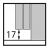 HETTICH 9275740 TopLine XL new STB 19 (17 mm), 40-50/100 kg 2 szárny