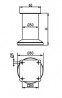StrongLegs bútor láb FS001, 80Rmm, arany csiszolt