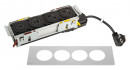 K- LEGRAND Disq´In 2x 230V + 1x USB A/C, HDMI, černá/nerez