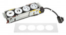 K- LEGRAND Disq´In 2x 230V + 1x USB A/C, HDMI, bílá/bílá