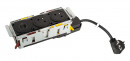 K- LEGRAND Disq´In 2x 230V + 1x USB A/C, černá/černá
