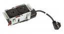K- LEGRAND Disq´In 1x 230V + 1x USB A/C, černá/nerez