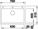 BLANCO 523044 Mosogató Pleon 8 szürke szikla InFino exc.né. silgránit PuraDur