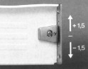 FGV fióksín oldallappal H85/270 mm fehér