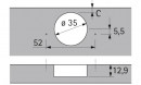 HETTICH 9088018 Sensys 8639I W45 B9 TH52 SiSy