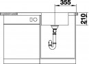 BLANCO 523000 Mosogató Andano XL 6S-IF nemesacél InFino excenterrel