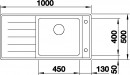 BLANCO 523000 Mosogató Andano XL 6S-IF nemesacél InFino excenterrel
