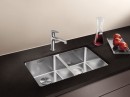 BLANCO 522983 Mosogató Andano 340/340-U selyem fényű nemesa.InFino rúd nélkül