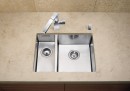 BLANCO 521609 Mosogató Claron 340/180-U selyem fényű nemesa.InFino rúd nélkül