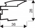 SEVROLL 06053 Alfa II profil 16/18mm 2,7m grafit