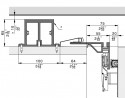 HAWA 52110 Folding Concepta III födém merevítő 3 ajtóhoz 2085mm