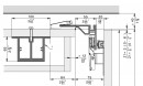 HAWA 52110 Folding Concepta III födém merevítő 3 ajtóhoz 2085mm
