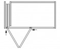 K-HAWA Folding Concepta III 20 Push, bal, 1200 - 2200mm, ezüst