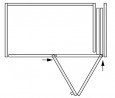 K-HAWA Folding Concepta III 20 Pull, jobb, 1200 - 2200mm, ezüst
