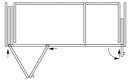K-HAWA Folding Concepta III 20 Pull bal + Concepta III jobb, 1200-2200mm, fekete